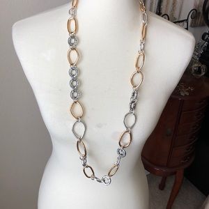 🎁 BRIGHTON Heavy Silver & Gold Loop Chain